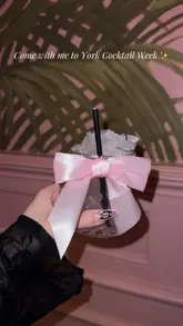 A montage video showcasing various cocktail bars in York as part of York Cocktail Week, featuring signature cocktails and venue interiors.