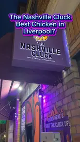 A review of The Nashville Cluck in Liverpool, featuring a taste test of their tenders, smashwiches, fries, and mac and cheese croquettes. The creator highlights the quality of the food and the venue's expansion.