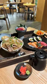 A short, visually appealing reel showcasing the interior and a set menu at Umi, a Japanese restaurant in Edinburgh.