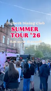 A vibrant reel showcasing the Digbeth Dining Club Summer Tour, featuring various street food vendors, cocktail bars, and fairground attractions at the Black Country Living Museum. The video highlights the lively atmosphere, social setting, and appetizing food options available at the event.