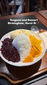 A short, engaging review of a Cantonese dessert spot in Birmingham, highlighting specific menu items like handmade rice mochi with black sesame paste, shaved ice with mango and black rice, and lipu taro with mochi. The video features a voiceover describing the textures and flavors, providing a clear sense of what to expect.