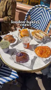 The creator takes viewers on a bakery crawl in London, visiting August Bakery in Battersea and Cafe Mama & Sons in Camden. The video features close-ups of various pastries, sandwiches, and drinks, with the creator providing commentary on the taste and quality of the items at each location.