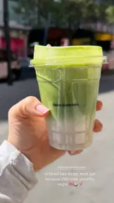 A short vlog-style video featuring a visit to Elevate Wellness inside Selfridges, showcasing their matcha drinks, protein snacks, and menu board.