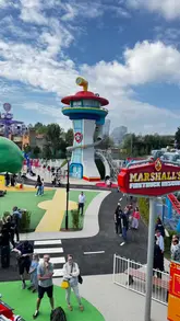 A promotional video showcasing the new 'World of Paw Patrol' area at Chessington World of Adventures, featuring various rides, a playground, and character meet-and-greets.