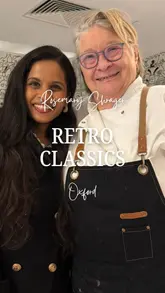 The video is a review of a special 'Retro Classics' menu by celebrity chef Rosemary Shrager at The Store in Oxford. It features the creator trying various dishes, including a celeriac cappuccino, smoked haddock gratin, and navarin of lamb, while highlighting the nostalgic yet elevated nature of the food and the warm hospitality of the venue.