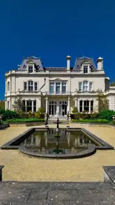 A visually stunning montage showcasing the luxurious Beaverbrook estate, highlighting its elegant interiors, fine dining experiences, and serene countryside setting.
