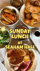 A review of a Sunday lunch at Seaham Hall, featuring a variety of starters, mains, and desserts, highlighting the quality of ingredients and preparation.