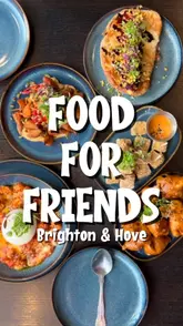 A fast-paced, visually engaging reel showcasing a variety of vegetarian and vegan dishes at Food For Friends in Brighton, including gnocchi, small plates, and cocktails.
