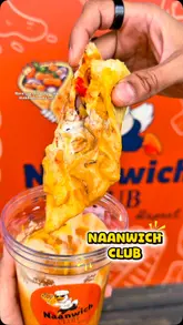 A short, punchy review of Naanwich Club, focusing on their signature makhani sauce and popular street food items like the naanwich and butter chicken pizza.