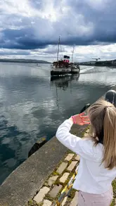A travel-focused reel documenting a trip on the Waverley paddle steamer. The video features various shots of the boat from the dock and on the water, the engine room, and passengers enjoying the cruise.