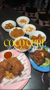 A high-energy, vlog-style review of a bottomless brunch experience at a venue in Stratford. The creator highlights the food, including fried chicken, waffles, jollof rice, and plantain, alongside the bottomless cocktail offering. The video features the venue's interior, the service, and the lively atmosphere, providing a clear and enticing overview for potential visitors.