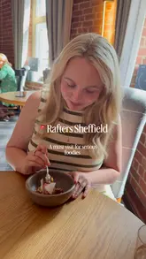 A montage of clips showcasing a 10-course tasting menu at Rafters Sheffield. The video focuses on the presentation and table-side finishing of various dishes, highlighting the immersive nature of the dining experience.