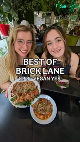 Two creators visit a vegan restaurant on Brick Lane to review several dishes, including a Korean-Italian fusion pasta and a unique chocolate dessert. The video follows a structured review format, with the creators sharing their honest opinions on taste and value.