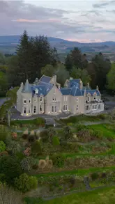 A video tour of Glencruitten House in Oban, Scotland, showcasing the historic and luxurious interiors, the spa facilities, the surrounding grounds, and a fine dining experience.