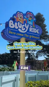 A family vlog reviewing the new 'Bluey the Ride' at Alton Towers, highlighting the theming, the ride experience, and the atmosphere in CBeebies Land.