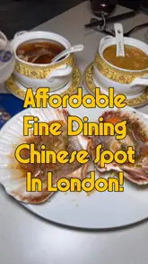 A montage of various dishes and cocktails served at Gouqi in London, featuring items like Peking duck, scallops, and claypot beef.