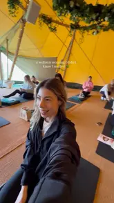 A vlog-style reel showcasing a wellness morning event at The Farm Club, featuring yoga, sound healing, and healthy food.