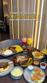 A promotional video for Sahara Grill in Birmingham, showcasing their interior and a variety of their halal steak and grilled dishes.