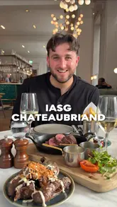 A review of a Thursday Chateaubriand steak deal at Iasg restaurant in the Kimpton Blythswood Square Hotel, featuring the steak, sides, and wine.