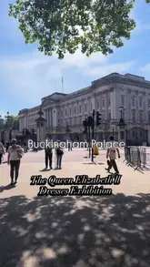 A vlog-style tour of the Queen Elizabeth II dresses exhibition at Buckingham Palace, featuring the creator and their companion walking through the gallery and viewing various historical garments, hats, and jewelry.