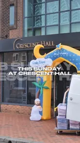 A promotional reel for a Pre-Eid Bazaar and Food Truck Festival at Crescent Hall, showcasing various shopping stalls, food vendors, and activities.