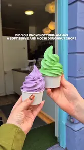 A short, engaging review of a Japanese-Filipino fusion cafe in Nottingham specializing in mochi doughnuts and soft-serve ice cream. The video highlights the variety of flavours and the shop's aesthetic.