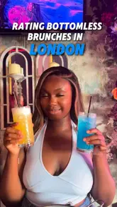 A listicle-style video reviewing three different bottomless brunch venues in London. The creators visit Pergola, One Twenty Four, and Golden Rise, showcasing the food, cocktails, and overall atmosphere of each location while providing a rating for each.