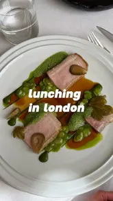 The creator visits the Michelin-starred Mauro Colagreco restaurant at the Raffles Hotel in London for their lunch set menu. The video features a tour of the elegant venue, detailed shots of the multi-course meal including snacks, starters, mains, dessert, and a cheese board, along with the creator's commentary on the flavors and value.