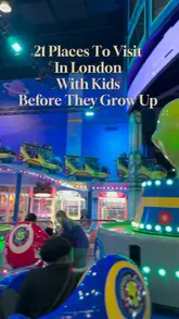 A fast-paced montage showcasing 21 family-friendly attractions in London, featuring children exploring museums, parks, and interactive experiences.