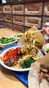 A fast-paced, engaging reel showcasing Kung Fu Mama, a Taiwanese noodle bar in London. The video features a variety of shots including the exterior, self-service ordering kiosks, kitchen preparation, and close-ups of various dishes like beef noodles, soft shell crab bao, and mango shaved ice.