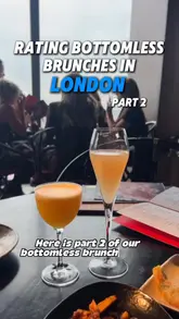 A fast-paced review video featuring three different London venues for bottomless brunch. The creators visit STK, Hutong, and Sea Garden, providing brief, honest feedback on the food, drinks, and overall experience at each location.