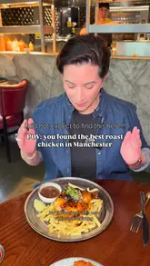 A video review of the new menu at Nichi in the Trafford Centre, featuring the creator trying various dishes including rotisserie chicken, sushi, and fusion stir-fry.