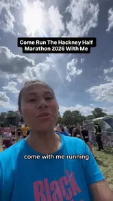 A personal vlog documenting the experience of running the Hackney Half Marathon, featuring the start, the route, hydration stations, cheering squads, the finish line, and the post-race goodie bag and meal.