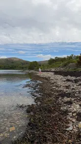 A lifestyle montage showcasing a stay at Fyne Byre Cottage, featuring scenic views, family time, a sauna, and outdoor cooking.