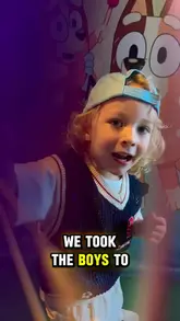 A parent shares a vlog-style video of their children attending 'Bluey's Big Play' at The Lowry theatre in Manchester, highlighting the fun experience for both kids and adults.