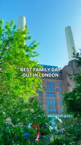 A fast-paced montage showcasing various family-friendly pop-up activities and experiences at Battersea Power Station, including art installations, workshops, and food pop-ups.