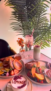 A short, aesthetic reel showcasing a brunch spread at Lovage Bistro, featuring pancakes, French toast, and specialty drinks.