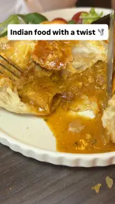 A creator visits Zubeda in Kings Heath to review their Indian-fusion brunch menu, showcasing a variety of dishes including a Nahari sub, butter chicken pie, and paratha pizza.