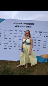 A montage documenting a hospitality experience at the Birmingham Open Tennis tournament, featuring clips of the tennis matches, the dining area, and the food and drink served throughout the day.