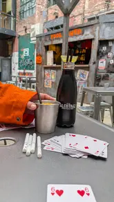 A vlog-style reel showcasing the Alcotraz The Yard prison-themed bar experience in Liverpool, featuring novelty cocktails served in unique vessels and character interactions.