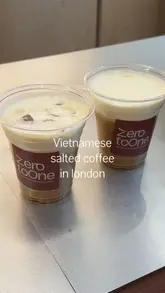A short, aesthetic tour of a Vietnamese specialty coffee shop in London, showcasing the interior, menu, and their signature salted coffee.