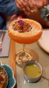 A visually enticing reel showcasing a variety of Indian dishes, cocktails, and the interior ambiance of Copper Chimney at Westfield London. The video features close-ups of grills, curries, naan, and desserts, set to music with a voiceover describing the dining experience.