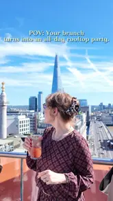 A promotional reel for Wagtail Rooftop Bar & Restaurant in London, showcasing the brunch menu, cocktail service, and rooftop atmosphere with panoramic city views.