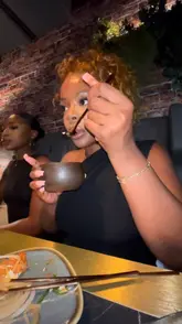 A vlog-style video documenting a PR event evening, starting with drinks at a bar and moving to a Korean BBQ dinner experience at a restaurant, featuring wagyu beef and a calligraphy activity.