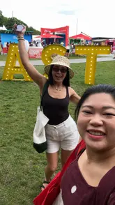 A fast-paced, energetic vlog-style reel documenting a visit to the Taste of London festival. The creators sample a wide array of food and drink products from various vendors, highlighting the diverse offerings available at the event. The video uses quick cuts and on-screen text to identify each brand and item, providing a comprehensive overview of their festival experience.