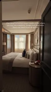 A montage video showcasing the Kimpton Fitzroy hotel in London, highlighting its grand architecture, elegant lobby, and the outdoor terrace dining experience.