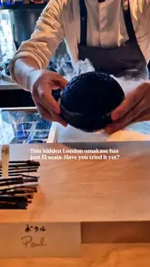 A high-quality, fast-paced montage showcasing an exclusive 12-seat omakase experience at LUNA in London. The video features close-up shots of intricate food preparation, premium ingredients like caviar and wagyu, and the chef's precise plating techniques, set to music with minimal text overlays.