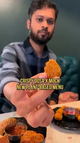 A review of a new plant-based menu at Crispy Dosa in Leicester, featuring mock meat dishes like lamb bhuna, chilli chicken, and chicken tenders, alongside traditional South Indian items like uttapam and idli.
