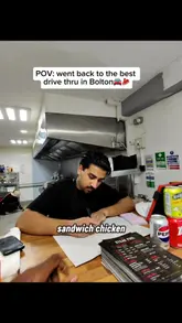 A POV-style review of a drive-thru steak venue in Bolton, showing the ordering process and the creators tasting the food in their car.