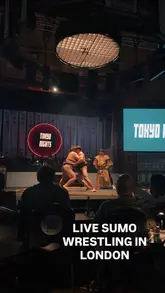 A promotional reel for Tokyo Nights in Greenwich, highlighting the live sumo wrestling performance, cocktail service, and sushi dining experience.
